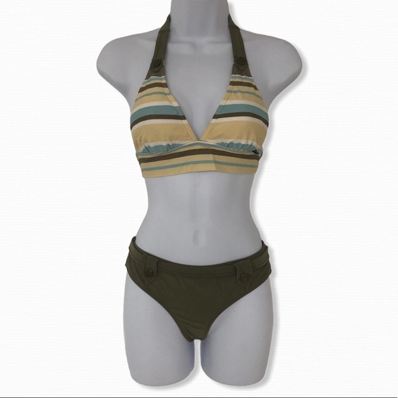 ⭐️ 2 for $30 ⭐️ Aqua Rose military style bikini - Picture 1 of 5